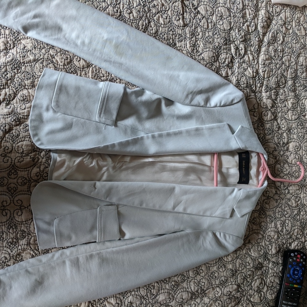 Zara basics fitted coat